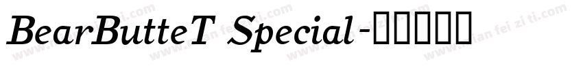 BearButteT Special字体转换
